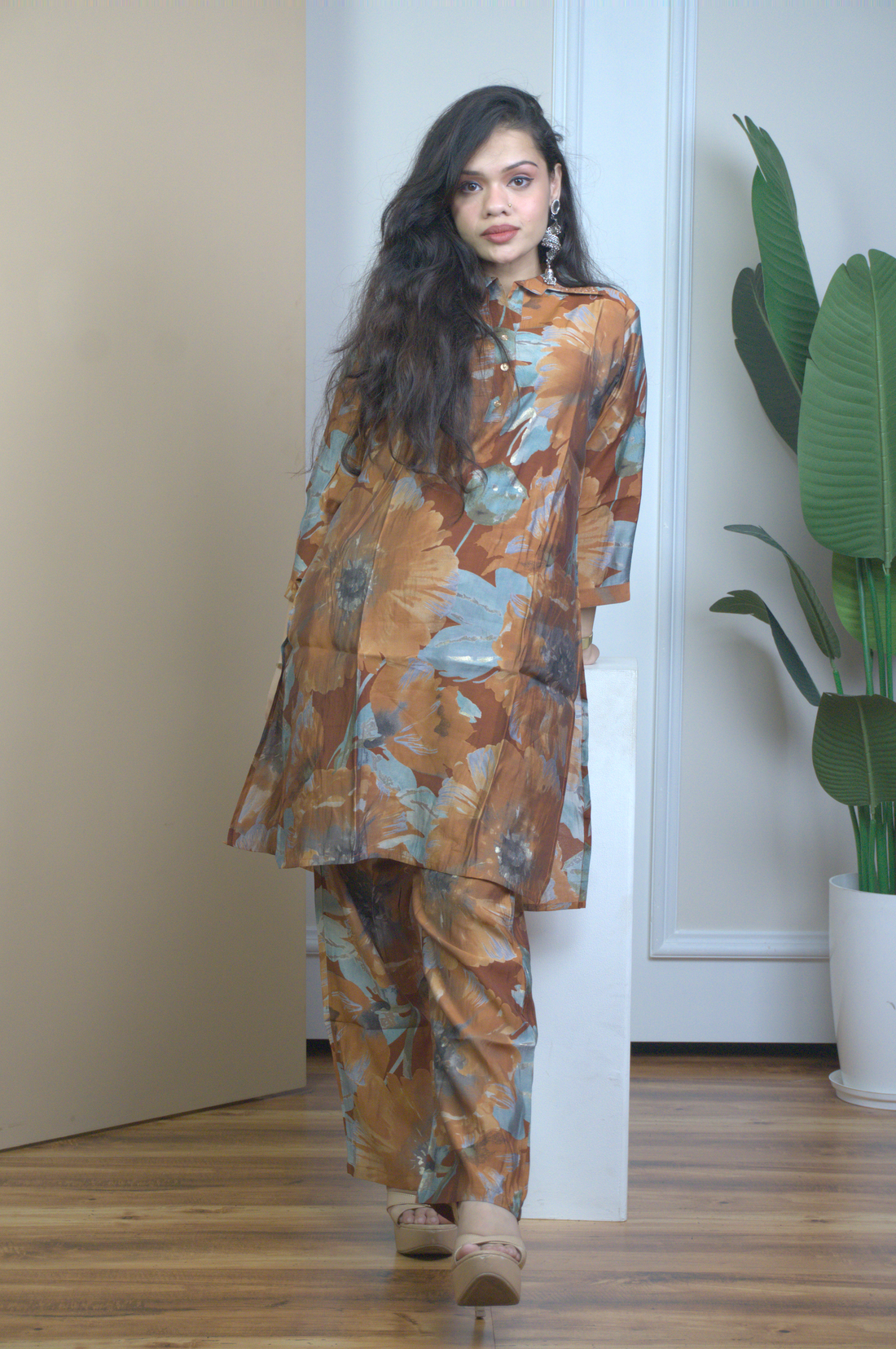 The Sahana Silk Kurti Set