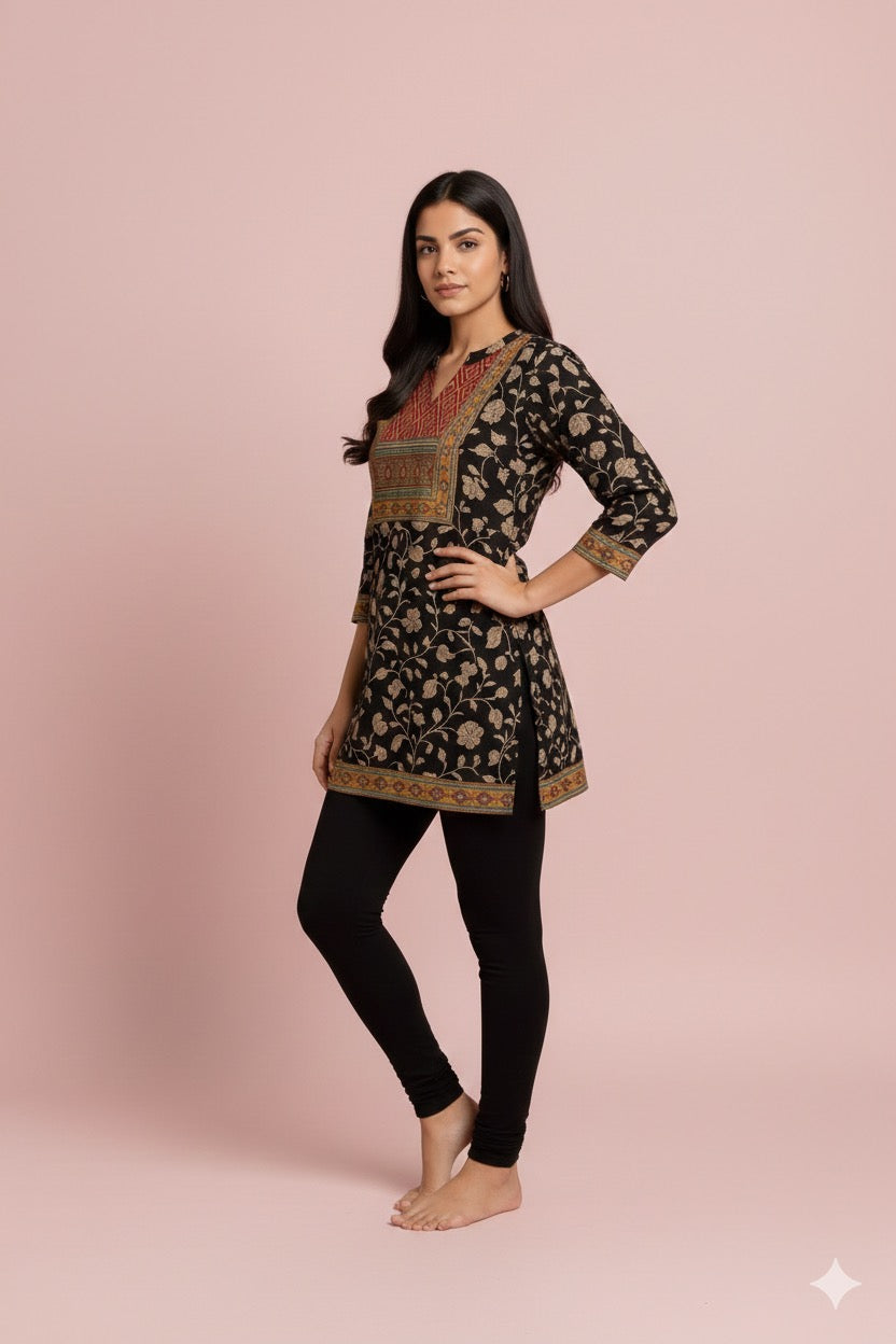 Samrika Midnight Heritage Printed Kurti