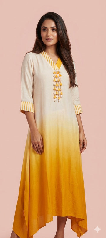 Sunset Ombre Indo-Western Dress