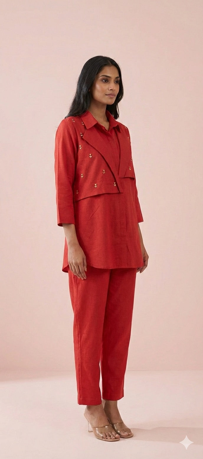 Scarlet Fusion Co-ord Set