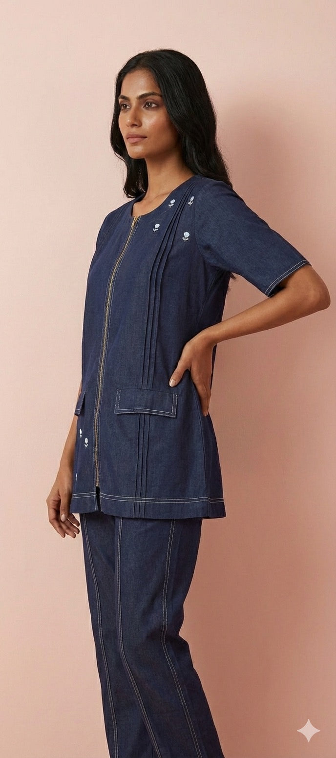 Samrika Midnight Indigo Co-ord Set